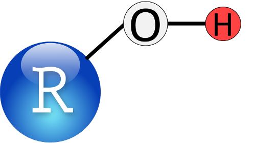 R-OH, a joke about R as a functional group in an alcohol molecule